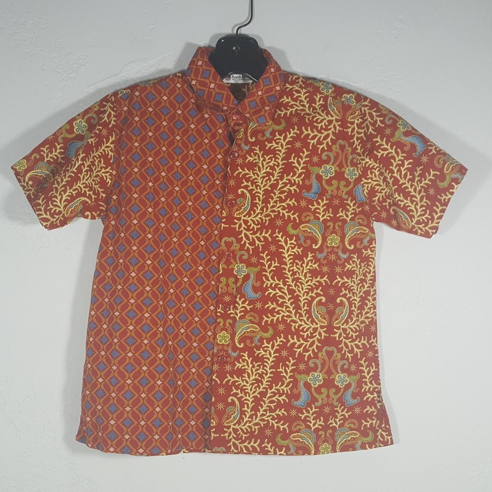Batik Keris Red And Gold Sz Kids XL